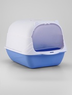 Туалет-домик 36×51×37 см, бело-синий - Фото 5