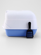 Туалет-домик 36×51×37 см, бело-синий - Фото 7