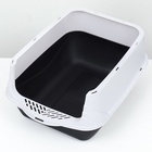 Туалет-домик 35×50×35 см, бело-чёрный - Фото 6