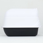 Туалет-домик 35×50×35 см, бело-чёрный - Фото 8