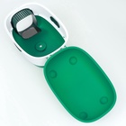 Туалет закрытый с УФ-лампой для уничтожения запаха 39×56×40 см, зелёный - Фото 18