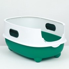 Туалет закрытый с УФ-лампой для уничтожения запаха 39×56×40 см, зелёный - Фото 6