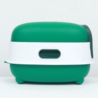 Туалет закрытый с УФ-лампой для уничтожения запаха 39×56×40 см, зелёный - Фото 9