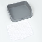 Туалет открытый 53×45×13 см, серый - Фото 6