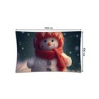 Декоративное панно с фотопечатью «Снеговик», горизонтальное, размер 100х150 см - Фото 2