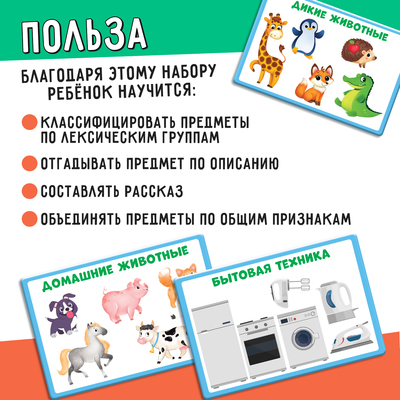 Развивающий набор «Классификация предметов»