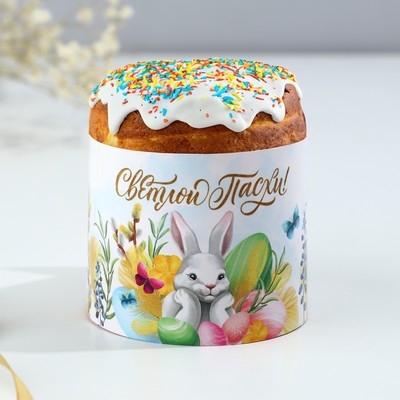 Форма ободок для кулича «Светлой Пасхи!», 24×5 см