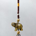 Колокольчик металл "Слоны хобот вверх, слоны на колоколе" 4х4х38 см - фото 8722371