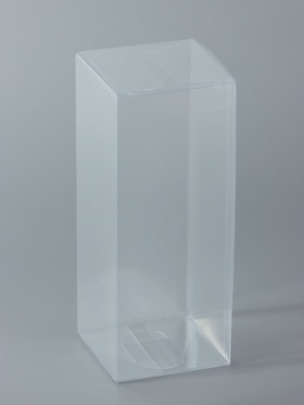 Складная коробка из PVC, прозрачная, 7?7?18 см (комплект 5 шт)