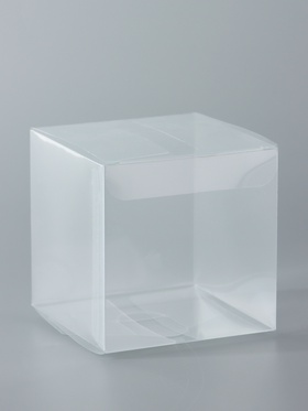 Складная прозрачная коробка из PVC, для упаковки подарков, 8?8?8 см (комплект 5 шт)