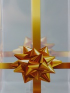 Складная прозрачная коробка из PVC, для упаковки подарков, «Золотой бантик», 6×6×10 см 9922192