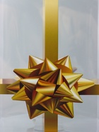 Складная прозрачная коробка из PVC, для упаковки подарков, «Золотой бантик», 12×12×15 см 9922194