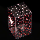 Складная коробка из PVC "Сердца", 6 x 6 x 10 см - Фото 2