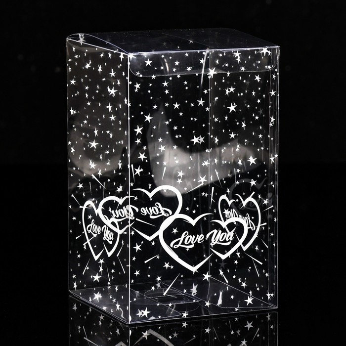 Складная коробка из PVC LOVE YOU, 11 х 11 х 18 см - Фото 1