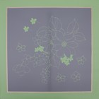 Пленка для цветов матовая, «Цветы с каймой», 58×58 см, зелёный - Фото 3