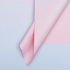 Пленка для цветов матовая, "Перелив", 57 х 58см, розовый+голубой - фото 320946108