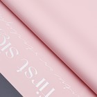 Пленка для цветов матовая, «Любовь», 58×58 см, розовый - Фото 2