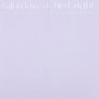 Пленка для цветов и букетов, матовая, «Любовь», 57×57 ±2 см, фиолетовый - Фото 3