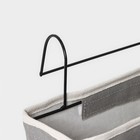 Органайзер подвесной с карманами LaDо́m, 3 отделения, 30×10×20 см, цвет серый - Фото 3