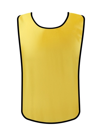 Набор футбольных манишек ONLYTOP, р. 50-56, 5 шт., на резинке, жёлтый