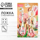 Ложка сувенирная «С 8 Марта», керамика, 2,5 х 12,5 см. - Фото 1