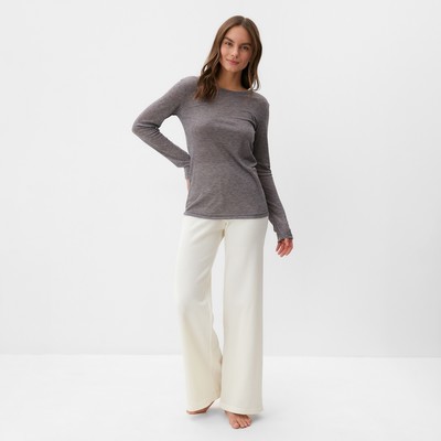 Лонгслив женский KAFTAN: Basic line, серо-фиолетовый, размер 50-52