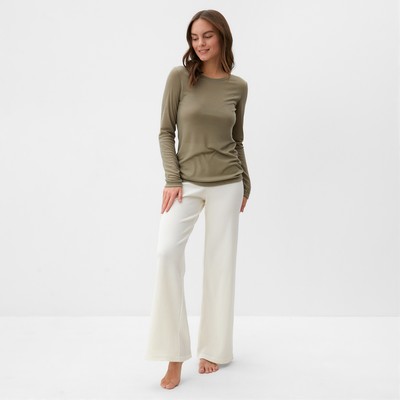 Лонгслив женский KAFTAN: Basic line, хаки, размер 40-42