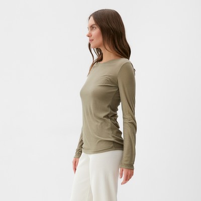 Лонгслив женский KAFTAN: Basic line, хаки, размер 40-42