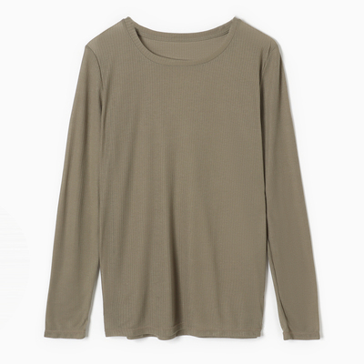 Лонгслив женский KAFTAN: Basic line, хаки, размер 40-42