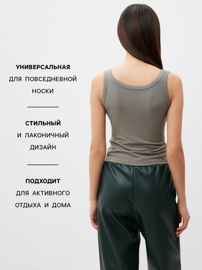 Майка женская MIST: Base, размер 46-48, цвет оливковый