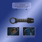 Насадка на пенис с кольцом на мошонку, массажная, открытая, черный - Фото 6