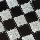 Панель самоклеящаяся 30*30см мозаика клетка черно-белая - Фото 2