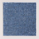 Панель самоклеящаяся 30*30см мозаика клетка синяя - фото 12056696