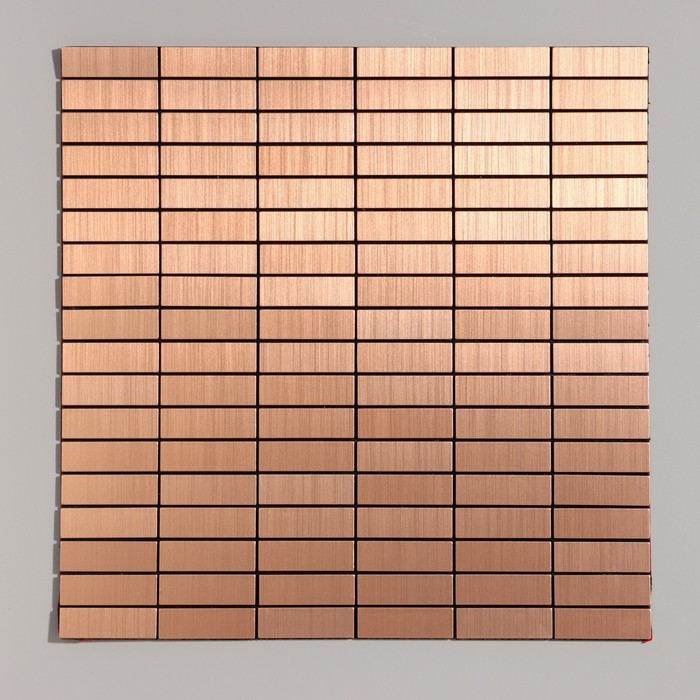 Панель самоклеящаяся 30*30см мозаика плитка бронзовая - Фото 1