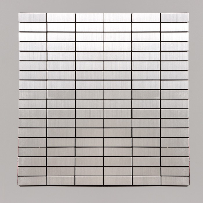 Панель ПВХ самоклеящаяся TAKE IT EASY «Мозаика плитка», 300×300 мм, цвет серебристый - Фото 1