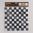 Панель ПВХ самоклеящаяся TAKE IT EASY «Клетка», мягкая, 300×300 мм, цвет чёрно - белый 9933251