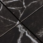 Панель самоклеящаяся 30*30см мягкая мрамор черный - Фото 2