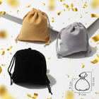 Мешочек бархатный «Праздничное ассорти», 9×10, МИКС - Фото 1