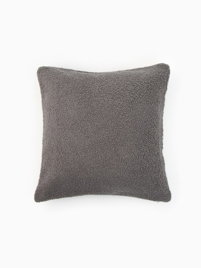 Наволочка декоративная «Этель» Boucle, 43×43 см, серая