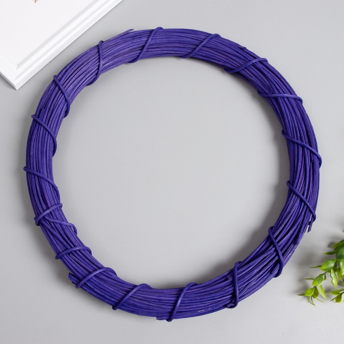 Кольцо ротанг для изготовления ловца снов "Фиолетовый" d=30 см - Фото 1