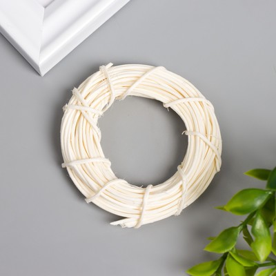 Кольцо для изготовления ловца снов «Сливочный», d=6 см, ротанг