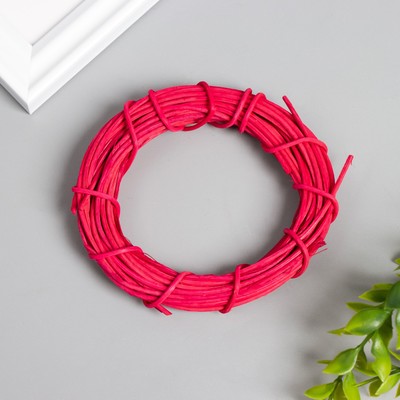 Кольцо для изготовления ловца снов «Фуксия», d=10 см, ротанг