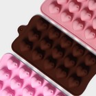 Форма для шоколада Доляна «Сердечки», силикон, 19,5×10×1,8 см, 15 ячеек (2,7×2,3 см), цвет МИКС - Фото 8