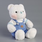 Мягкая игрушка "Little Friend", медведь в синем комбинезоне - Фото 6
