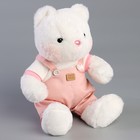 Мягкая игрушка Little Friend, медведь в розовом комбинезоне, 23 см - фото 4129557