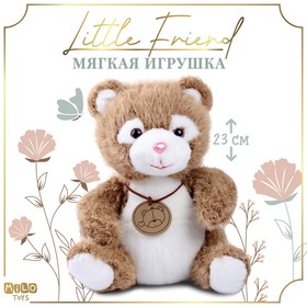 Мягкая игрушка "Little Friend", медведь, цвет коричневый 9905639