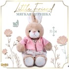 Мягкая игрушка "Little Friend", зайка в платье и розовой кофточке - фото 303778901