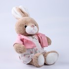 Мягкая игрушка "Little Friend", зайка в платье и розовой кофточке - Фото 6