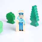 Детали для железной дороги «Паровозик и машинист», набор, 3×18×25 см - Фото 3