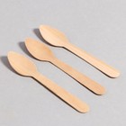 Ложки деревянные, 11 см, 12 шт - Фото 2